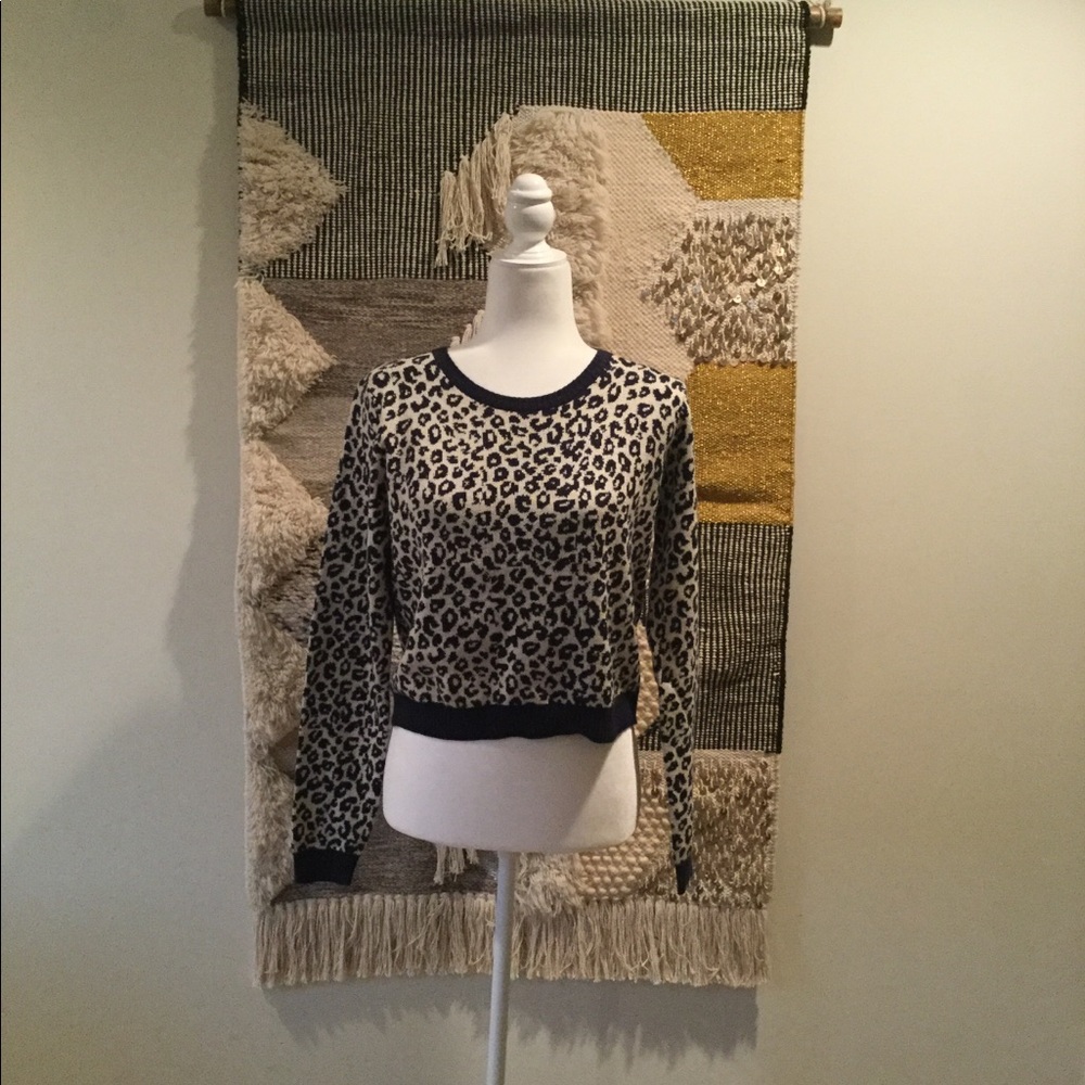 Cute Leopard Print Sweater